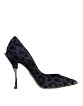 Dolce & Gabbana Violet Leopard Lurex High Heels Pumps Shoes -   -  Dolce & Gabbana.